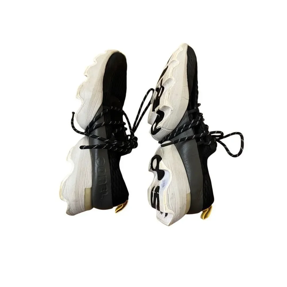 Sorel Kinetic Impact Lace Sneaker Black & White Women’s Size 8